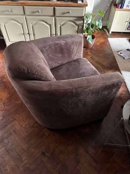 Photo of free Brown tub chair (Hale GU9) #4
