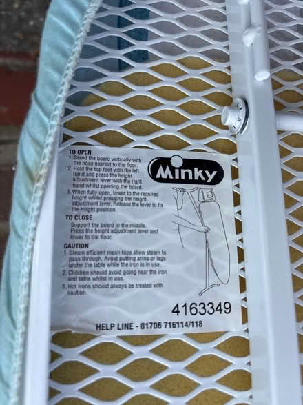 Photo of free Minky ironing board (South Croydon CR2) #4