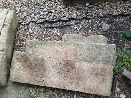 Photo of free Brickwork blocksx2, concrete tops and random bricks (Hollingdean BN1) #1