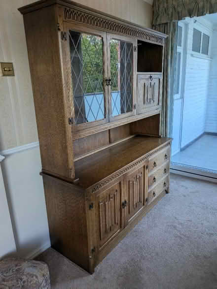 Photo of free Solid wood display cabinet (Ulverley Green B92) #1