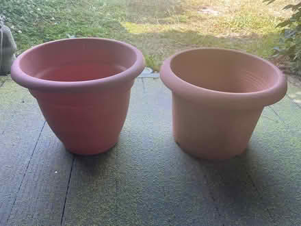 Photo of free Two Plastic Terracotta Look Planters (Ware SG12) #1