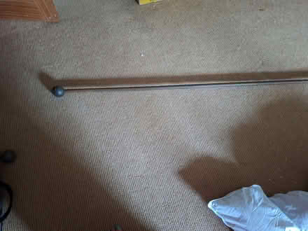 Photo of free Heavy metal curtain pole eith screw in ball ends (Morland CA10) #1