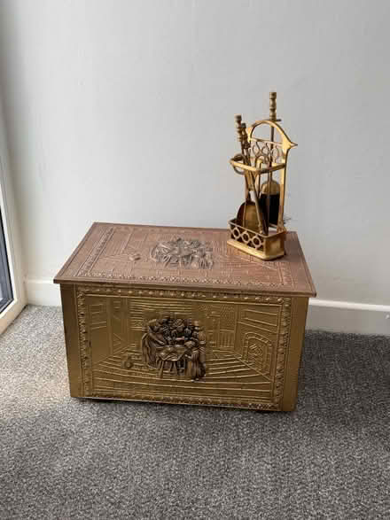 Photo of free Brass box and fireside set (Dublin 18) #4
