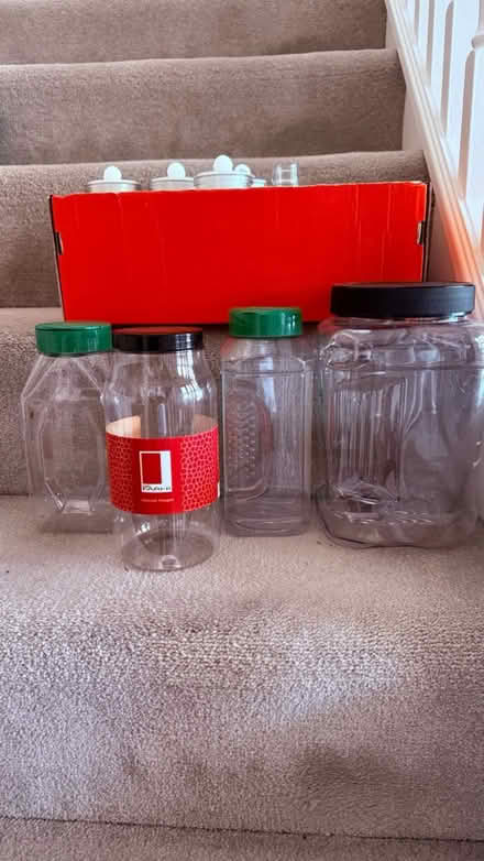 Photo of free Box of glass and plastic jars (Billericay CM11) #2