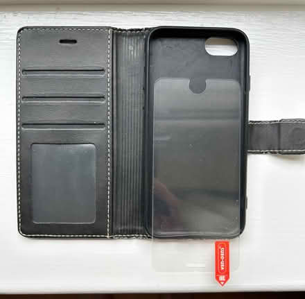 Photo of free Leather iPhone SE case and screen protector (Willerby HU10) #2