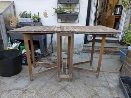 Photo of free Garden table and 2 chairs (Aldrington BN3) #1