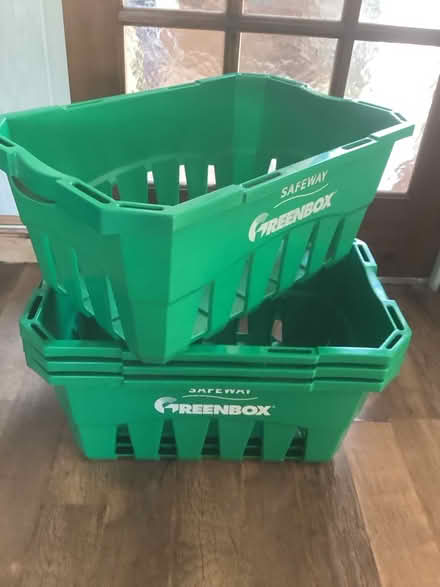 Photo of free Old Safeway storage baskets (LE2 Aylestone Leicester) #1