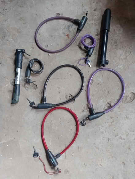 Photo of free Bike locks and two pumps (Hastings TN34) #1