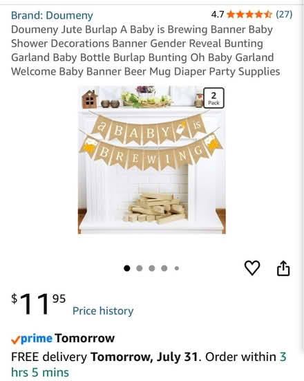 Photo of free Baby Shower Decorations (Atwater Village) #1