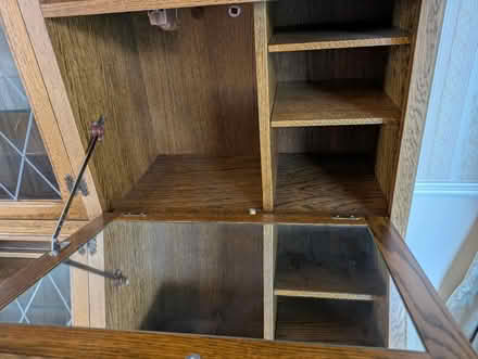 Photo of free Solid wood display cabinet (Ulverley Green B92) #4