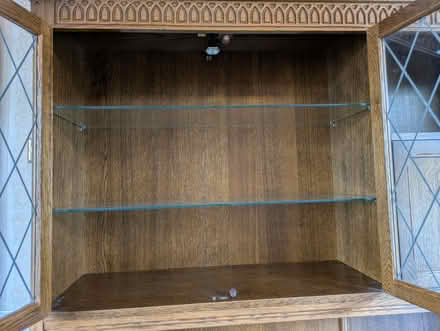 Photo of free Solid wood display cabinet (Ulverley Green B92) #2