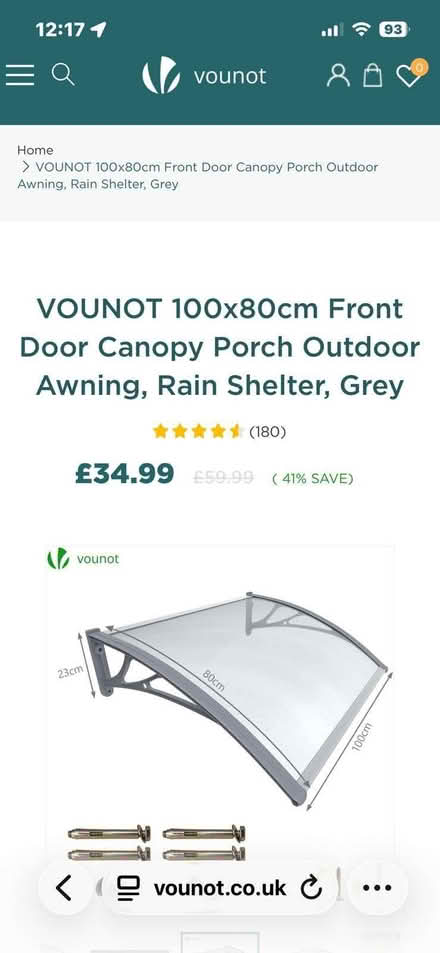 Photo of free Door canopy, awning. (Eastbourne BN21) #2