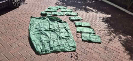 Photo of free 12 very large fleece tie up bags (Humphrey's End GL5) #1