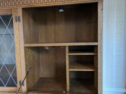 Photo of free Solid wood display cabinet (Ulverley Green B92) #3