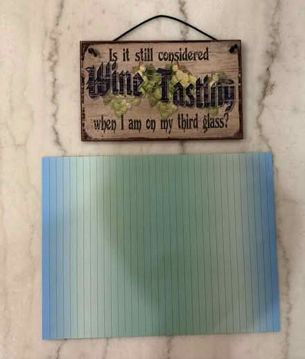 Photo of free Wine Theme Wall Sign #5 (Wayne) #1