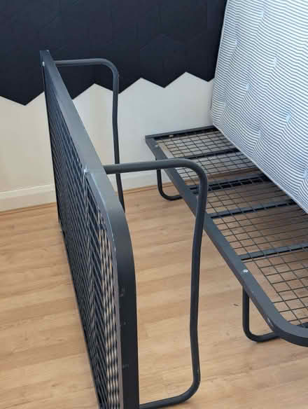 Photo of free Black Metal Platform Bed Frames | 2 Singles / Combine-Double (Balham SW12) #2