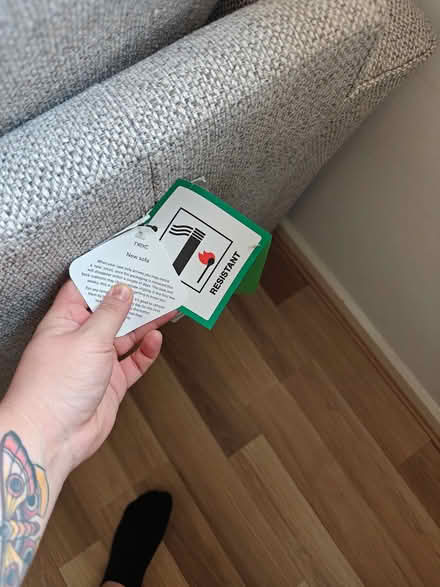 Photo of free Grey 2 seater sofa (Poplars SG2) #3