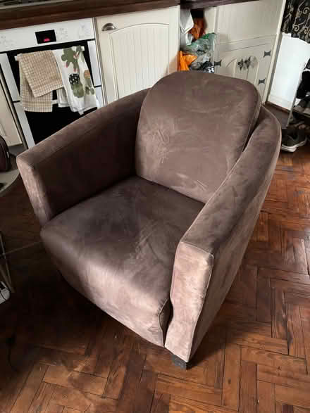 Photo of free Brown tub chair (Hale GU9) #2