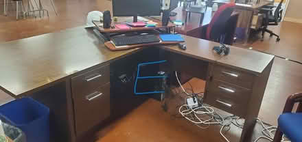 Photo of free 6 Executive Desks & 2 Metal Desks (SW Baltimore (W Balto St/MLK)) #4