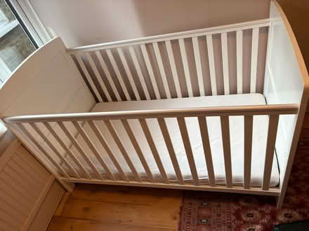 Photo of free White cot (Tolworth KT6) #3