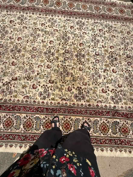 Photo of free large wool indian rug (Croydon. CR2 9) #2