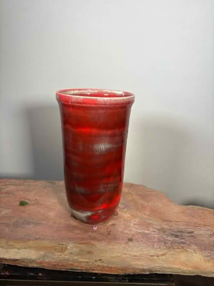 Photo of free Red ceramic vase (Los Altos Hills) #1