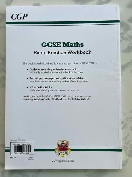 Photo of free CGP GCSE maths workbook (Westbrook WA5) #2