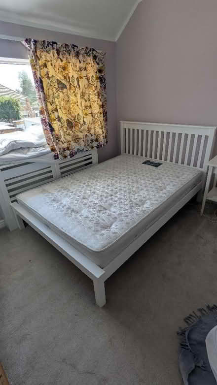 Photo of free Double bed frame and mattress (Grimsbury OX16) #1