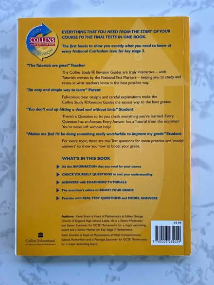 Photo of free Collins KS3 maths revision book (Westbrook WA5) #2