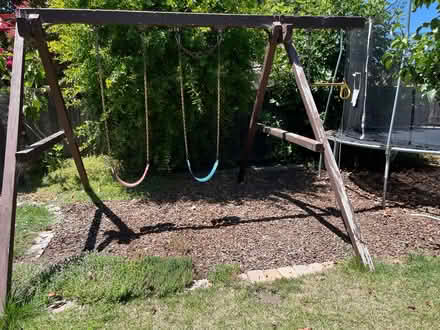 Photo of free wooden swing structure (Lawrence/ El Camino Real) #1
