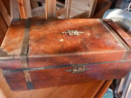 Photo of free Antique wooden writing box (Cashes Green GL5) #1