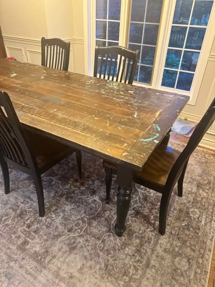 Photo of free Solid Wood Farmhouse Dining Table (Highway 9 and Third Line) #2