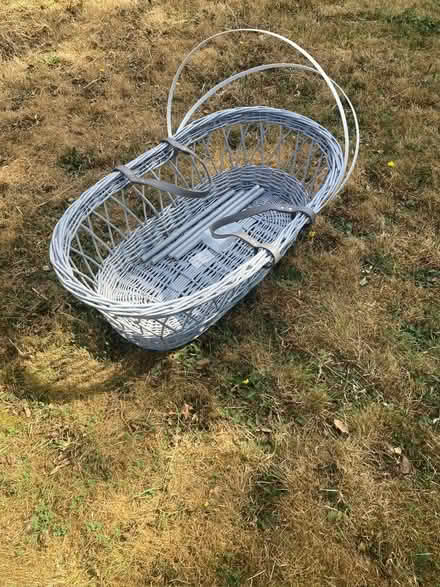 Photo of free Grey wicker crib for newborn (Brookman's Park AL9) #1