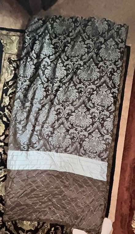 Photo of free Brown and Blue Comforter Set (Lilburn, Ga) #1