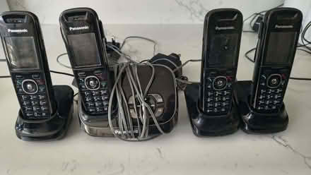 Photo of free 4 Panasonic DECT phones plus answering machine (Wokingham RG40) #1