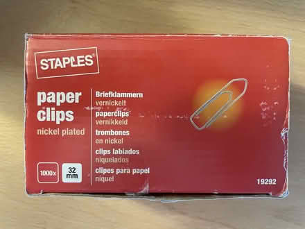 Photo of free Paperclips (approx. 5000) (King's Hedges Ward CB4) #1