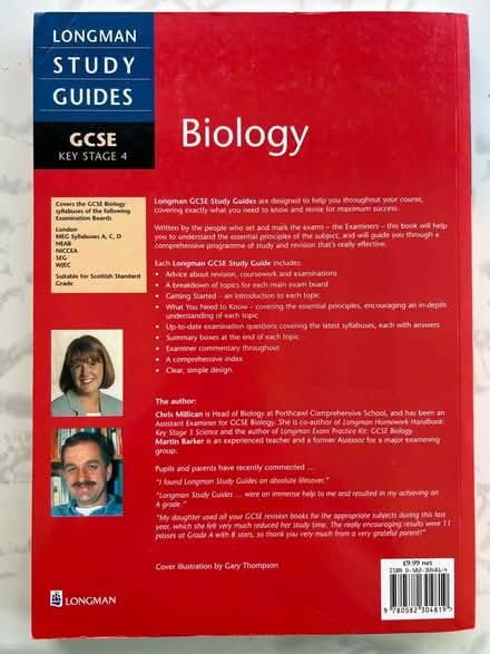 Photo of free GCSE KS4 biology (Westbrook WA5) #2