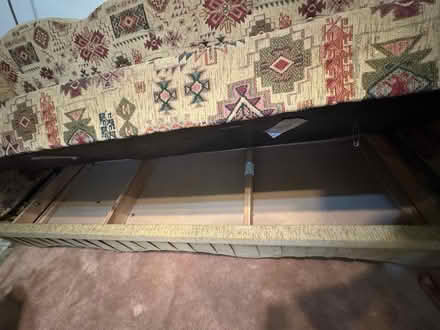 Photo of free Large Sofa Bed with Patterned Fabr (Hackney E5) #4