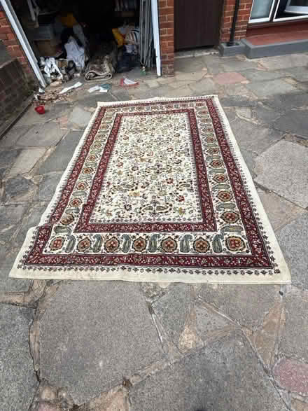 Photo of free INDIAN WOOL RUG. 8 x 6 (Croydon. CR2 9) #3