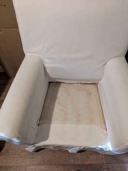 Photo of free Cream Armchair with Removable Cover (Thatcham, West Berkshire) #4
