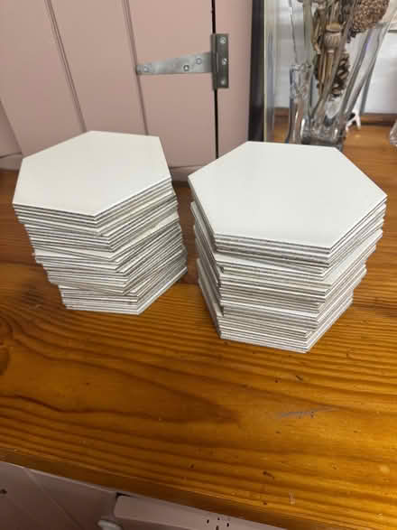 Photo of free Indoor wall tiles, hexagon x 40 (Burley Gate HR1) #1