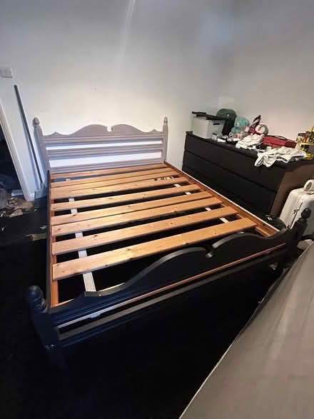 Photo of free King bed frame (Portland road Bn3) #1