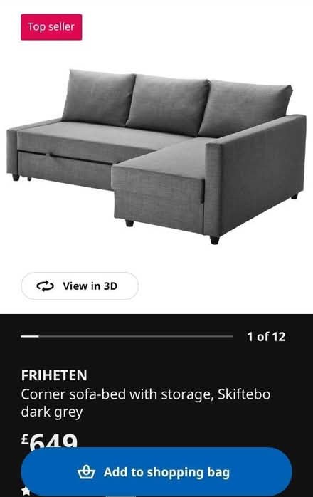 Photo of free Ikea frigheten sofa bed (Walworth SE17) #3