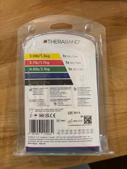 Photo of free Various Therabands unopened (Redwood City, Mt. Carmel) #1