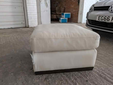 Photo of free Pleather Footstool (Ulverley Green B92) #4