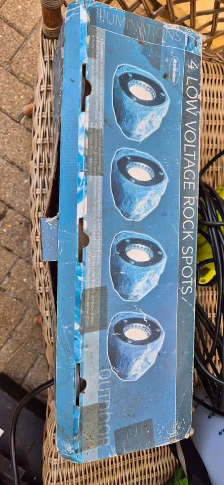 Photo of free 4 mains power (low voltage transformer) garden rock lights (Humphrey's End GL5) #1