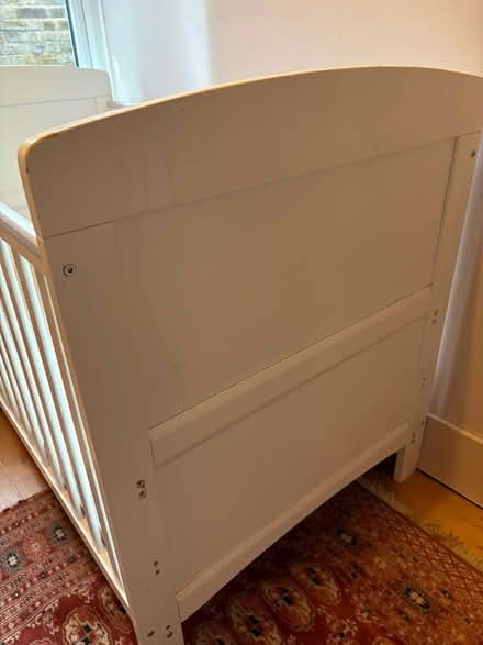 Photo of free White cot (Tolworth KT6) #2