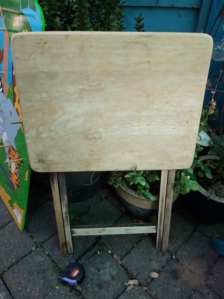 Photo of free Folding wooden table (Malvern WR14) #2