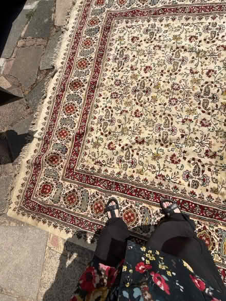 Photo of free large wool indian rug (Croydon. CR2 9) #1