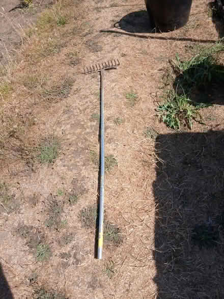 Photo of free Garden rake, metal handle (Southbourne BH6) #1